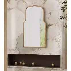 Sale Kirklands Home Arched Scallop Wall Mirror Gold