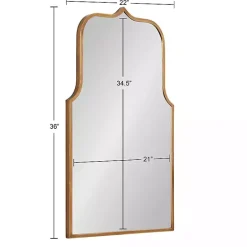 Sale Kirklands Home Arched Scallop Wall Mirror Gold