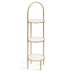 Best Kirklands Home Gold Arched 3-Tier Plant Stand