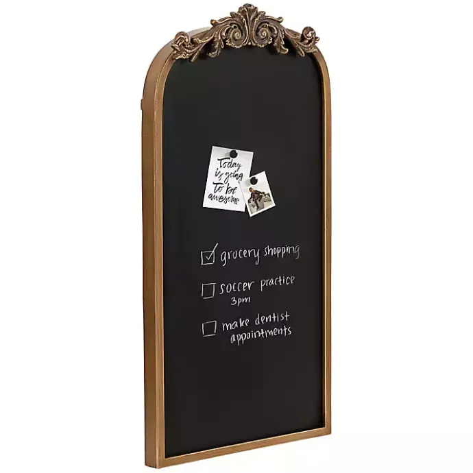 Online Kirklands Home Arendahl Arched Chalkboard Gold