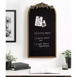 Online Kirklands Home Arendahl Arched Chalkboard Gold