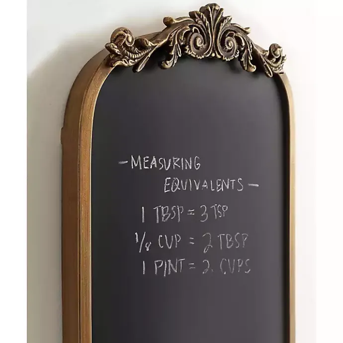 Online Kirklands Home Arendahl Arched Chalkboard Gold