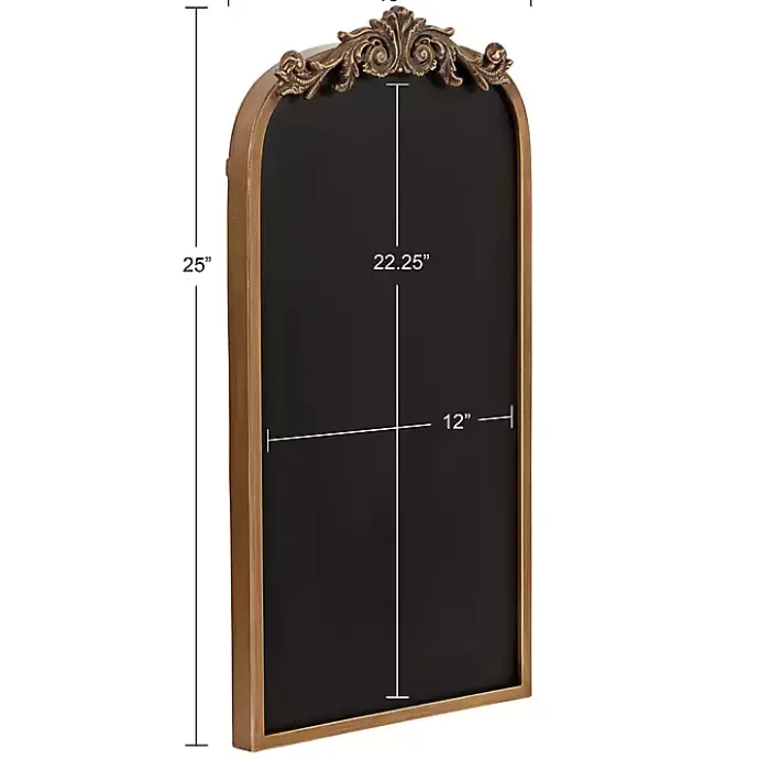 Online Kirklands Home Arendahl Arched Chalkboard Gold