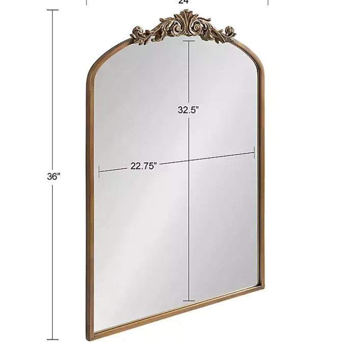 Sale Kirklands Home Arendahl Arched Mirror, 24x36 in. Gold