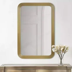 Outlet Kirklands Home Gold Aurelia Fluted Wall Mirror