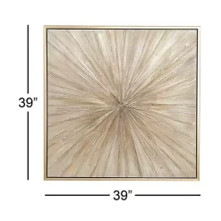 Clearance Kirklands Home Gold Contemporary Burst Framed Canvas Art Print