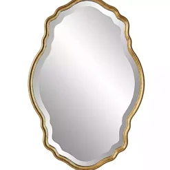 Best Kirklands Home Gold Curved Beveled Frame Mirror