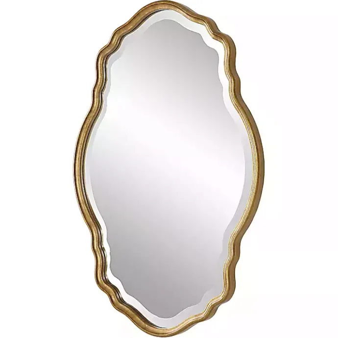 Best Kirklands Home Gold Curved Beveled Frame Mirror