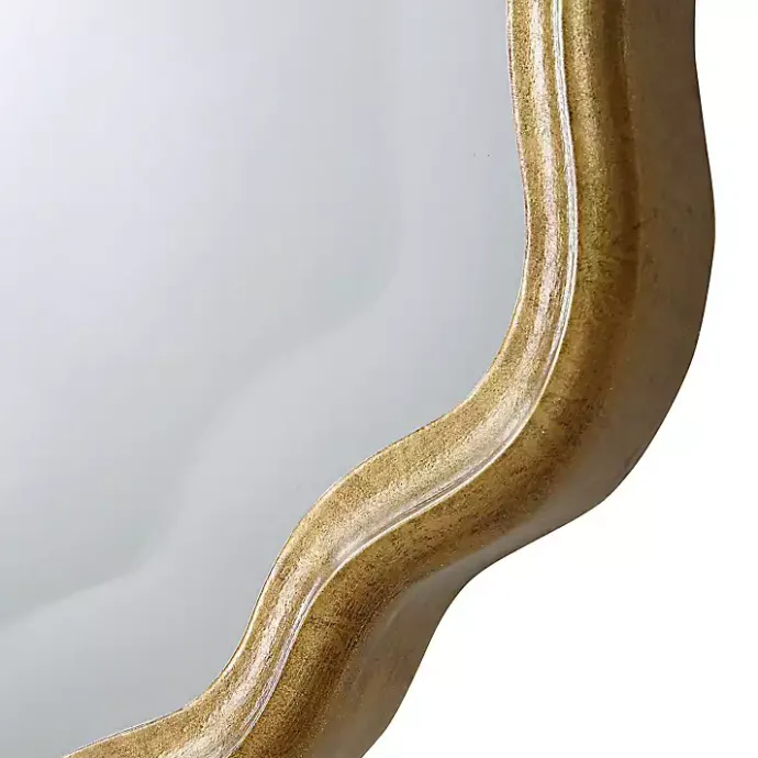 Best Kirklands Home Gold Curved Beveled Frame Mirror
