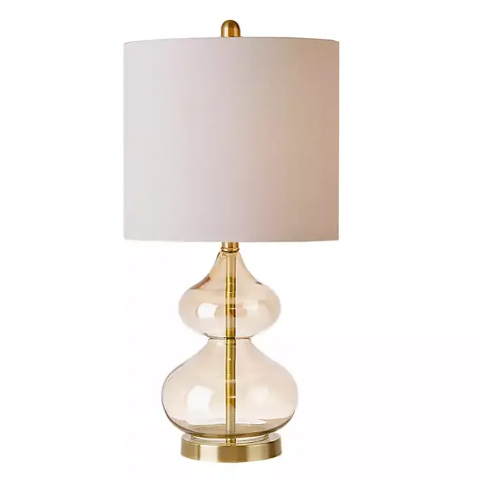 Sale Kirklands Home Curved Glass Table Lamps, Set of 2 Gold