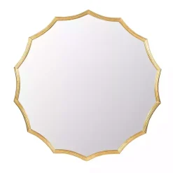 Outlet Kirklands Home Gold Curved Sunburst Wall Mirror