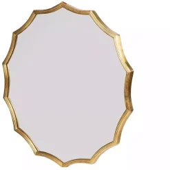 Outlet Kirklands Home Gold Curved Sunburst Wall Mirror