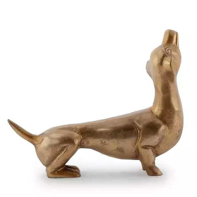 Best Kirklands Home Dachshund Figurine Gold