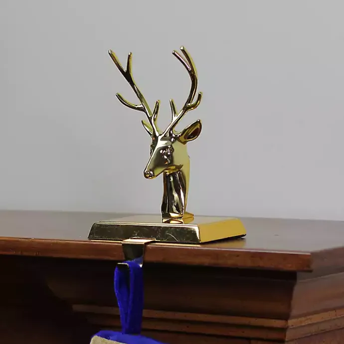Best Kirklands Home Deer Stocking Holder Gold