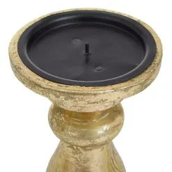 Best Kirklands Home Distressed Wood Candle Holders, Set of 3 Gold