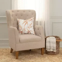 Best Kirklands Home Gold Embroidered Botanical Throw Pillow