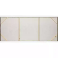 New Kirklands Home Gold Foil Wild Horses Framed Canvas Art Print