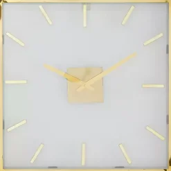 Kirklands Home Gold Frame & Clear Face Wall Clock