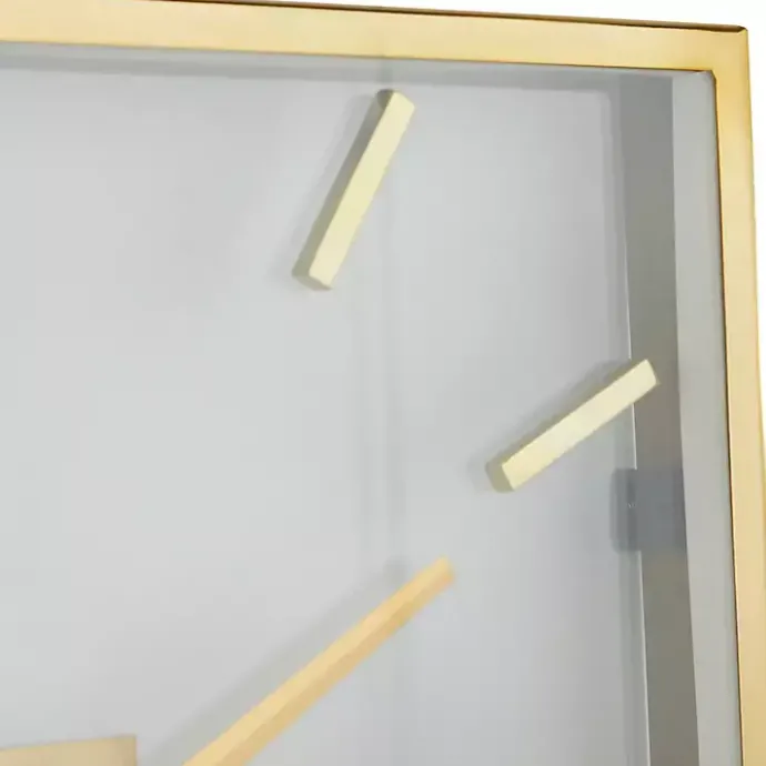 Kirklands Home Gold Frame & Clear Face Wall Clock