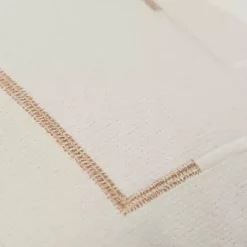 Hot Kirklands Home Gold Geometric Woven Lines Throw Pillow