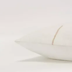 Hot Kirklands Home Gold Geometric Woven Lines Throw Pillow