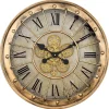 Online Kirklands Home Gold Gilded Frame Round Wall Clock