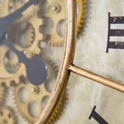 Online Kirklands Home Gold Gilded Frame Round Wall Clock