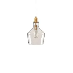 Outlet Kirklands Home Glass Avalon Pendant Light Gold