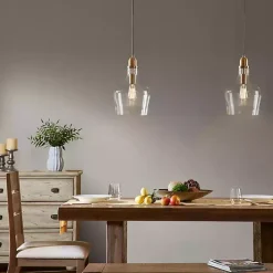 Outlet Kirklands Home Glass Avalon Pendant Light Gold
