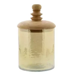 Sale Kirklands Home Glass Jars, Set of 2 Gold