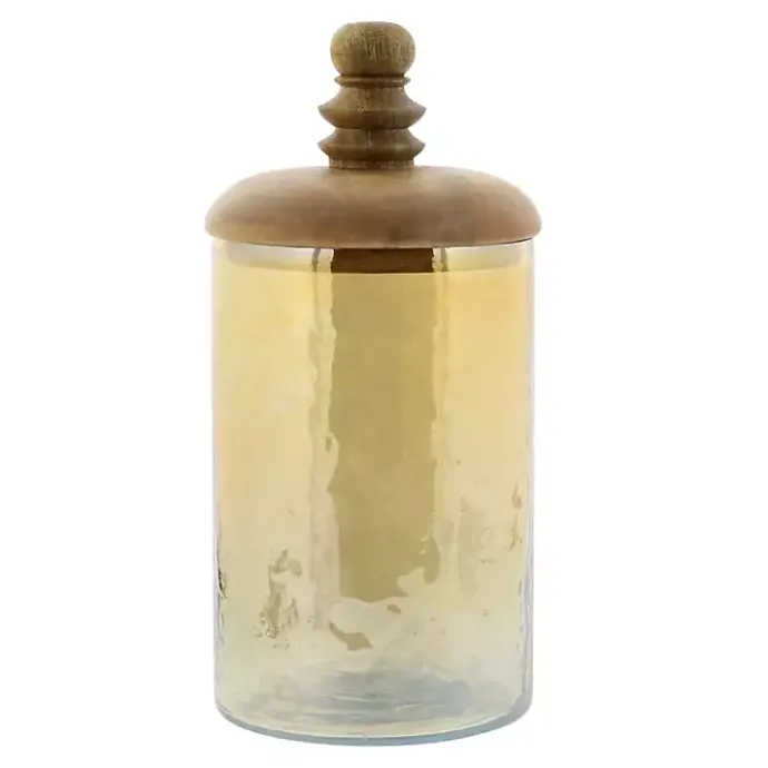 Sale Kirklands Home Glass Jars, Set of 2 Gold