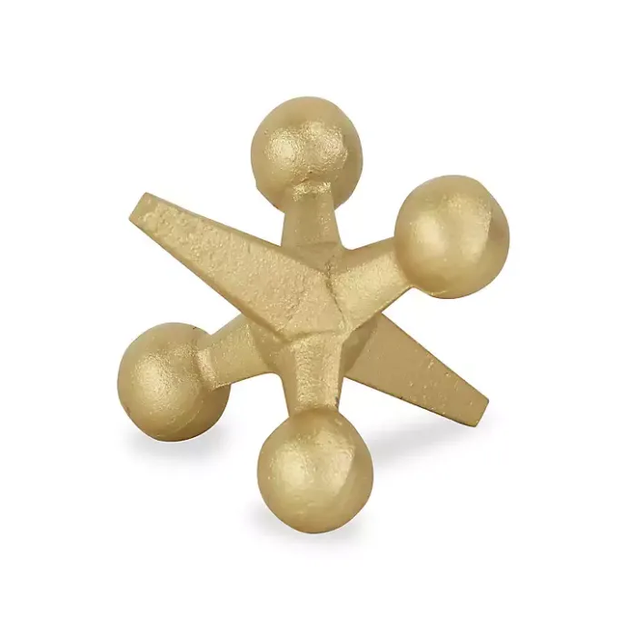 Best Kirklands Home Iron Jack Sculpture, 4 in. Gold