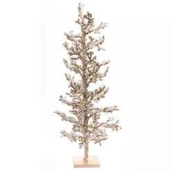 Sale Kirklands Home Jeweled Twig Christmas Tree Gold