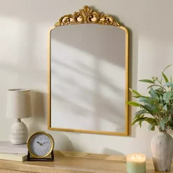 Outlet Kirklands Home Gold Lana Ornate Arch Wall Mirror