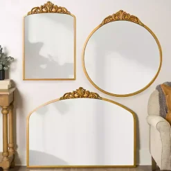 Outlet Kirklands Home Gold Lana Ornate Arch Wall Mirror