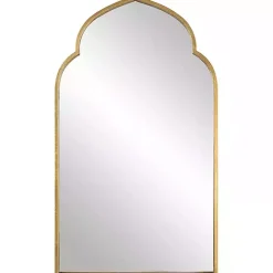 Best Kirklands Home Gold Leaf Arched Frame Wall Mirror