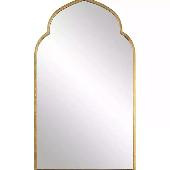 Best Kirklands Home Gold Leaf Arched Frame Wall Mirror
