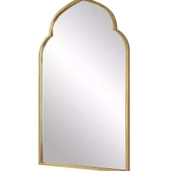 Best Kirklands Home Gold Leaf Arched Frame Wall Mirror