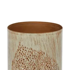 Kirklands Home Gold Leaf Metal Candle Holders, Set of 3