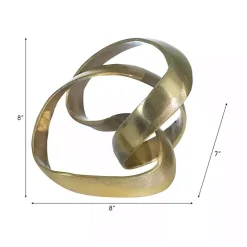 Online Kirklands Home Metal Abstract Knot Sculpture Gold