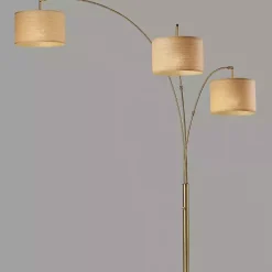 Online Kirklands Home Metal 3-Arm Arched Floor Lamp Gold
