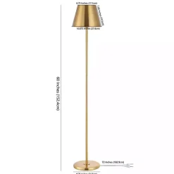 New Kirklands Home Metal Asher Floor Lamp Gold