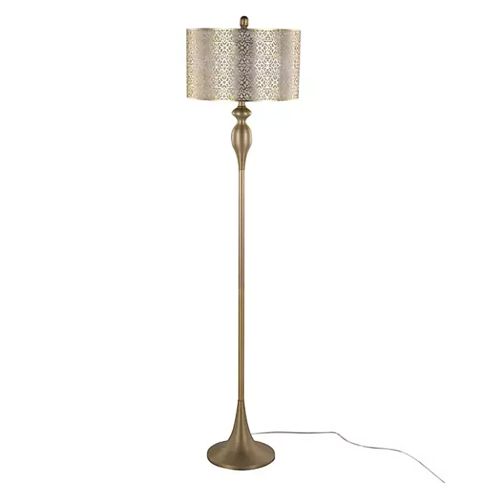 Hot Kirklands Home Metal Ashland Floor Lamp Gold