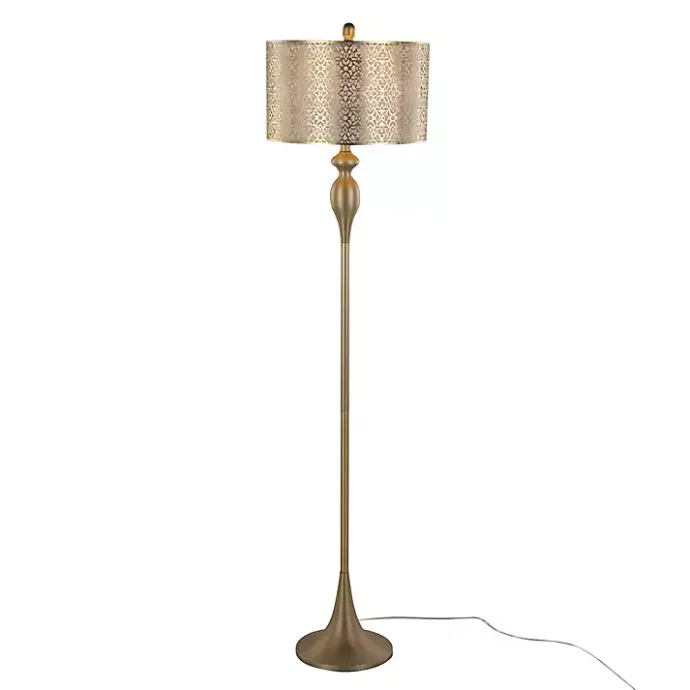 Hot Kirklands Home Metal Ashland Floor Lamp Gold
