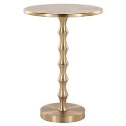 Best Kirklands Home Metal Bamboo Accent Table Gold