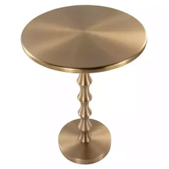 Best Kirklands Home Metal Bamboo Accent Table Gold