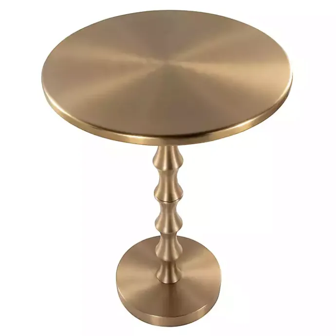 Best Kirklands Home Metal Bamboo Accent Table Gold
