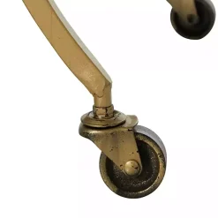 Best Kirklands Home Gold Metal Circular Bar Cart