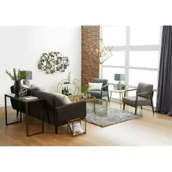 Best Kirklands Home Gold Metal Circular Bar Cart