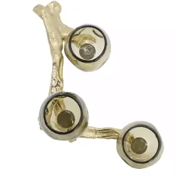 Outlet Kirklands Home Metal Driftwood Votive Candle Holder Gold